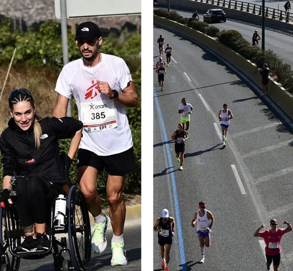 Οι συγκλονιστικές εικόνες που περιγράφουν πλήρως τον 41ο ΑΜΑ-pics runbeat.gr